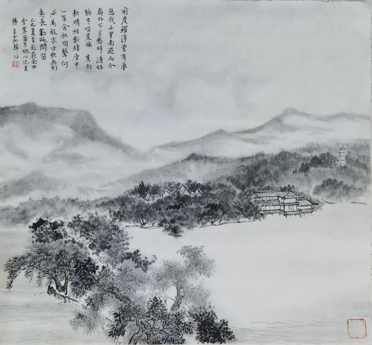 刘超博士画作