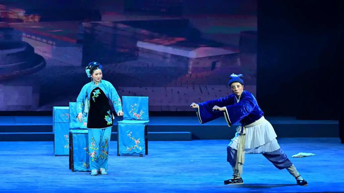 <a href=http://www.xiaopiaoyou.com/huangmeixidefayuandi/ target=_blank class=infotextkey>黄梅戏</a>《打豆腐》陈立 朱小欢