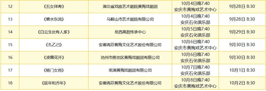 2025年安庆十一<a href=http://www.xiaopiaoyou.com/huangmeixidefayuandi/ target=_blank class=infotextkey>黄梅戏</a>展演周